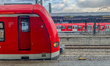 Suburban trains, S-Bahn, are at Ostbahnhof in Munich, Bavaria, Germany, on December 24, 20...