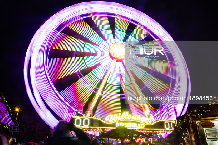 Christmas Market at Alexanderplatz in Berlin, Germany