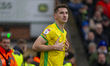 Kenny McLean of Norwich City prepares to take a corner during the Sky Bet Championship mat...