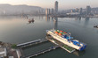 China's first sea star cruise ship docks at the dock in Lianyungang, China, on January 1,...