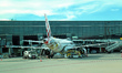 Volotea aircraft park at Barcelona-El Prat airport in Barcelona, Spain, on October 8, 2024...