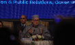 Omar Abdullah (center), Chief Minister of India's Jammu and Kashmir region, speaks during...