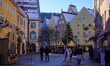In Fuessen, East Allgaeu, Swabia, Bavaria, Germany, on December 30, 2024, people walk outs...
