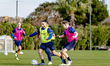 RKC midfielder Alexander Jakobsen and RKC defender Julian Lelieveld participate in the mat...