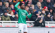 Bali Mumba of Plymouth Argyle prepares to throw the ball in during the Sky Bet Championshi...