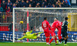 Nadir Zortea scores a goal during the match between AC Monza and Cagliari Calcio in Serie...
