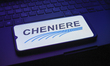 The Cheniere Energy, Inc. logo appears on a smartphone screen in this illustration photo i...