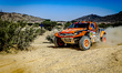 Karel Trneny and Vaclav Pritzl drive their Ford 150 Evo during the Dakar Rally in Saudi Ar...