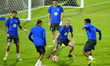Dani Olmo attacking midfield of Barcelona and Spain during the training prior the Spanish...