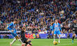 Jofre Carreras of Espanyol plays during the La Liga EA Sports match against CD Leganes at...