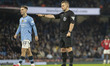 Referee Josh Smith points to the penalty spot during the Emirates FA Cup Third Round match...
