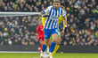 Julio Enciso of Brighton & Hove Albion is on the ball during the Emirates FA Cup Third Rou...