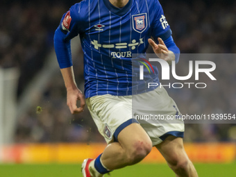 Jack Clarke of Ipswich Town is on the ball during the Emirates FA Cup Third Round match between Ipswich Town and Bristol Rovers at Portman R... by MI News/NurPhoto