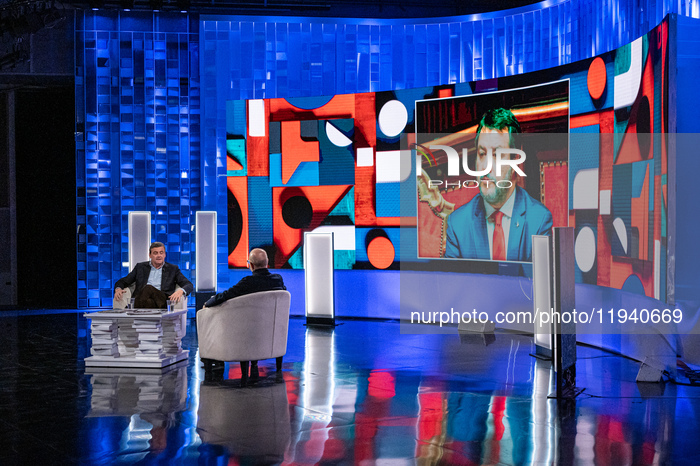 La7, Senator Carlo Calenda Host Of The Program In Other Words, Rome, Italy