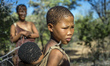 Women gathering firewood in the Living Museum of the Ju’Hoansi-San, Grashoek, Namibia 