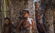 The San people from Grashoek in the Living Museum of the Ju’Hoansi-San, Grashoek, Namibia 