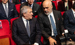 Antonio Tajani and Edi Rama attend the presentation of the 108th Giro Italia at Auditorium...