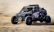 Jose Ignacio Gayoso and Santiago Ramiro drive their Polaris RZR PRO R Sport during the Dak...