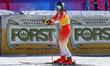 Malorie Blanc (SUI) competes in the AUDI FIS Ski World Cup 2024/25 - Downhill - Women at O...