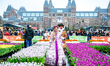 On National Tulip Day, visitors pick tulips for free from the picking garden with more tha...
