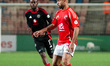 In the CAF Champions League, Al Ahly player Mohamed Magdy Afsha plays in the final match o...