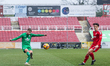 Number 16, Sam Foley of Barrow AFC, is in action during the Sky Bet League 2 match between...
