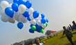 A vendor sells balloons on a chilly winter morning in Kolkata, India, on January 19, 2025....