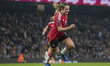 Ella Toone #7 of Manchester United W.F.C celebrates her second goal during the Barclays FA...