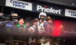 Thiago Salgado competes during PBR: Unleash the Beast at Toyota Center in Houston, Texas,...