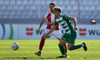 Owen Spiteri (right) of Floriana plays during the Malta 360 Sports Premier League soccer m...