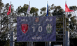 The match venue scoreboard displays the halftime scoreline during the Malta 360 Sports Pre...