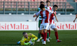 Aleksandar Andrzej Lubik, the goalkeeper of Melita, parries the ball during the Malta 360...