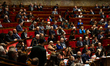 A general view of the hemicycle during the session of questions to the French government a...
