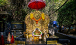 A Hindu deity is at the Sree Kallely Oorali Appooppan Kavu in Kalleli, Pathanamthitta, Ker...