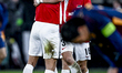 AZ defender Wouter Goes celebrates the win during the match between AZ and Roma at the AZ...