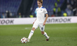 Lazio's Nicolo Rovella controls the ball while Lazio's Fisayo Dele-Bashiru is in action du...