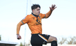 Josh Stokes (22, Cambridge United) celebrates after scoring the team's second goal during...