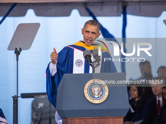 Washington, D.C. — On Saturday, May 7 at Howard University Upper Quandrangle University Campus, Presient Barack Obama gives the commencement...