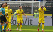 Matteo Cancellieri celebrates after scoring a goal during the Italian Serie A Enilive socc...