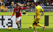 AC Milan's Davide Calabria plays against Parma's Emanuele Valeri during the Italian Serie...