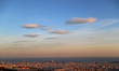 Wind clouds form over the city of Barcelona, in Barcelona, Spain, on January 10, 2025. 