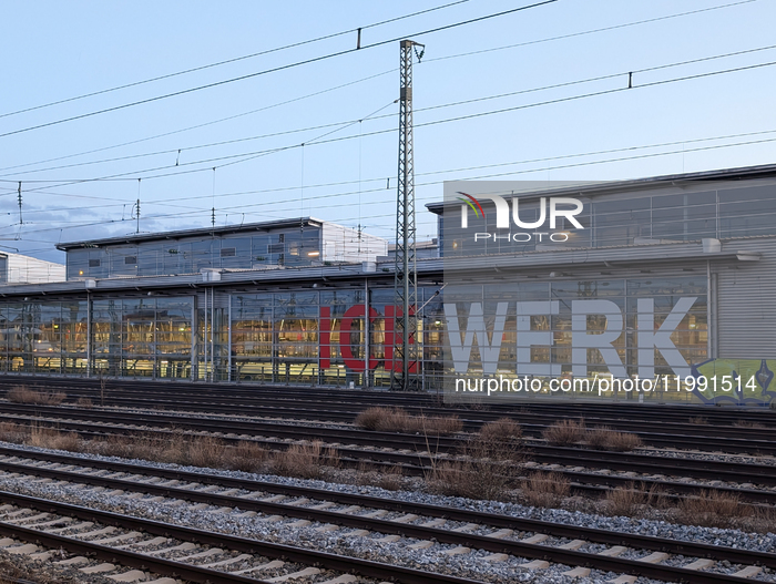 Deutsche Bahn ICE Werk In Munich