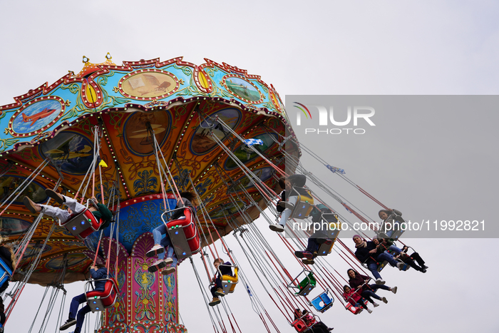 Annual Munich Spring Festival On Theresienwiese