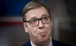 President of Serbia Aleksandar Vucic  attends the EU-Western Balkans summit. The Serbian P...
