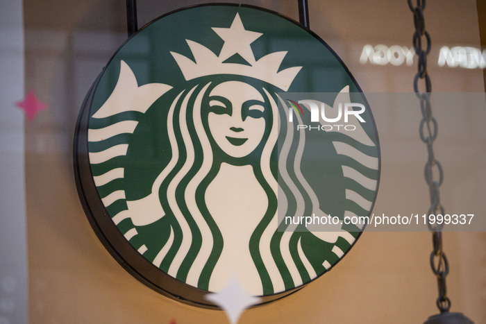 Starbucks Coffeehouse Store In Manhattan