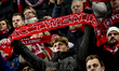 The atmosphere in the stadium during the match between Twente and Besiktas at the Grolsch...