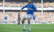 Beto #14 of Everton F.C. celebrates his goal during the Premier League match between Evert...