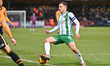 Josh Scowen (4 Wycombe Wanderers) controls the ball during the Sky Bet League 1 match betw...
