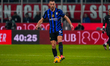 Stefan de Vrij plays during the match between AC Milan and FC Inter in Serie A at Stadio S...