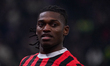 Rafael Leao plays during the AC Milan against FC Inter match in Serie A at Stadio San Siro...